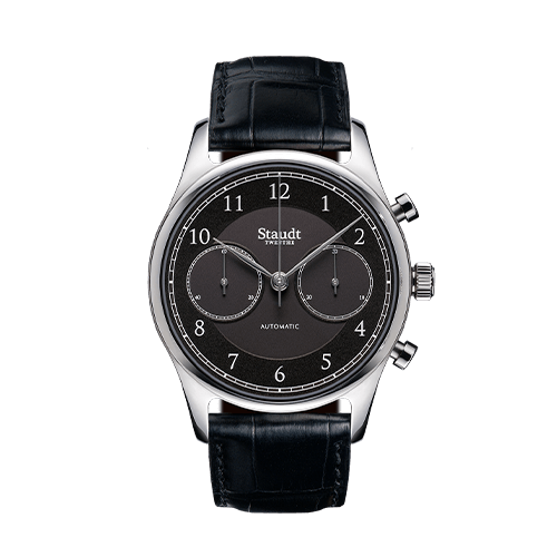 Mechanical chronograph black Staudt watch