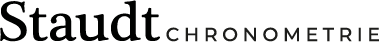 Staudt Chronometrie text logo black wide