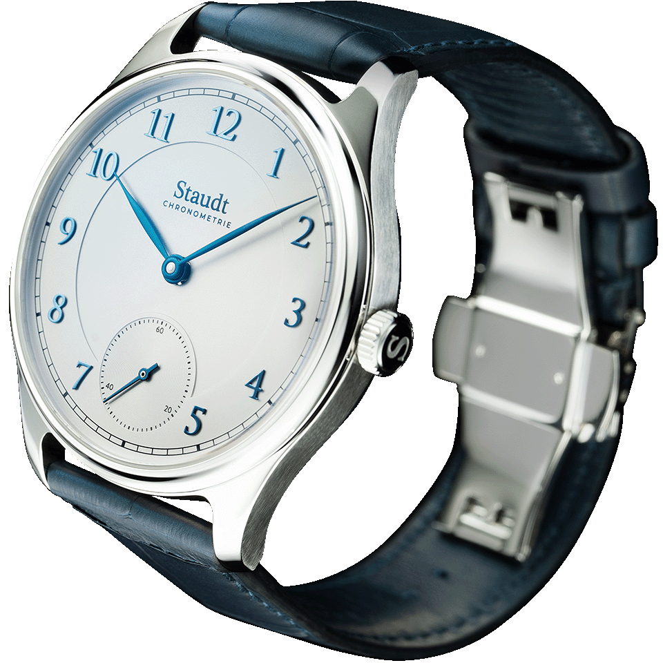 Staudt Prelude Hand Wound thermo blued hands dial mechanical watch